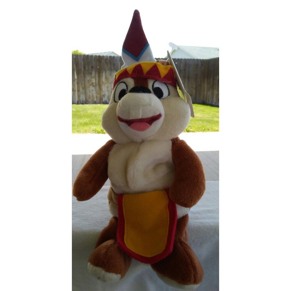 Frontierland Disney World Chip and Dale Bean Bag Plush Native Spirit Animal